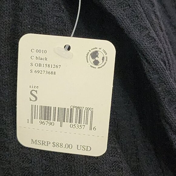 NWT Free People Juicy S Long sleeve Thermal Cowl neck Open Back Sweater Women's - Picture 11 of 13